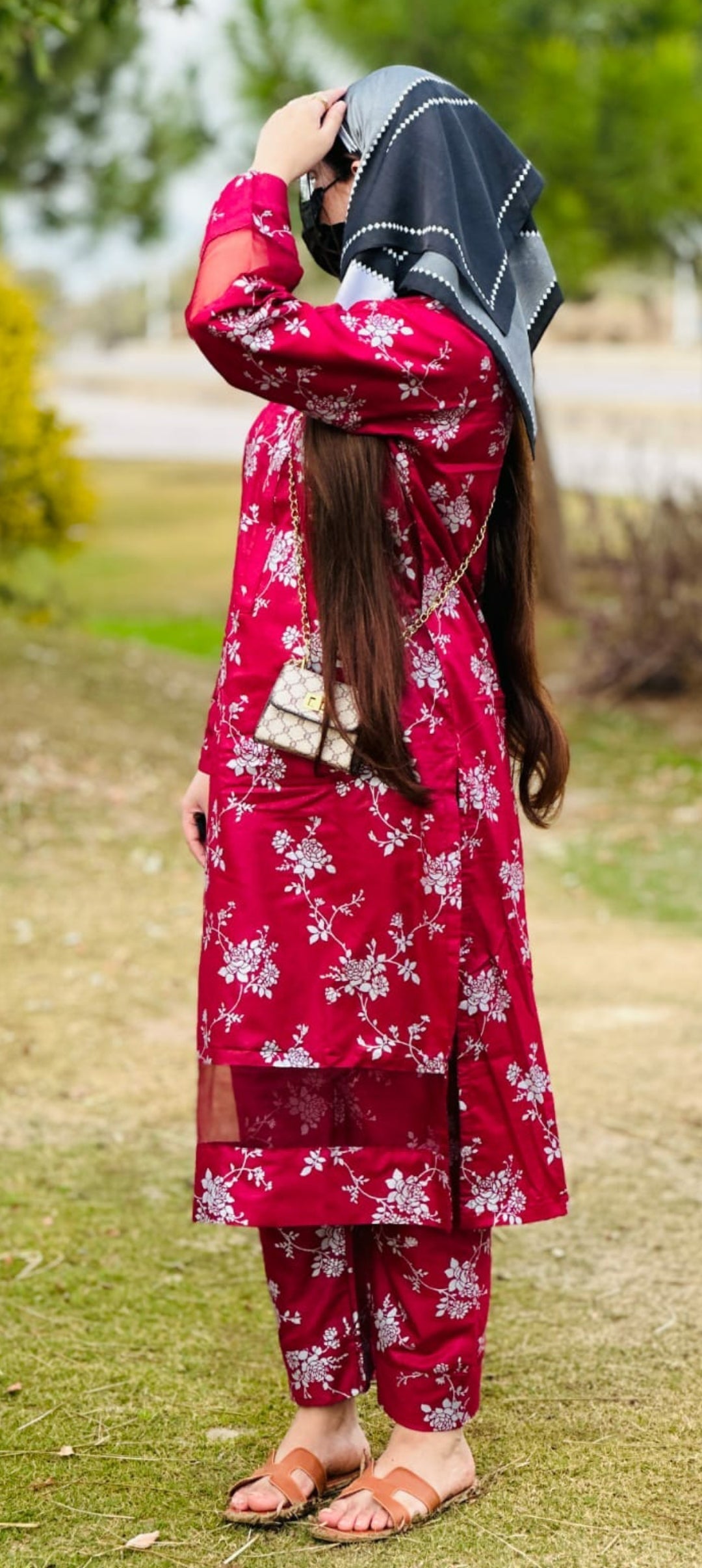 Premium Quality 2-Piece Stitched Long Length Printed Dress