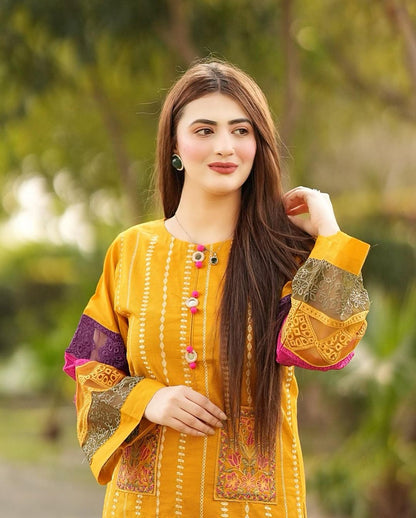 2-Piece Stitched Dress Premium Quality