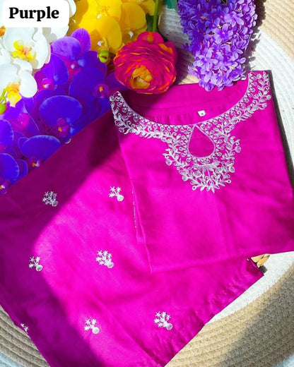 2-Piece Stitched Embroidered Dress Premium Quality