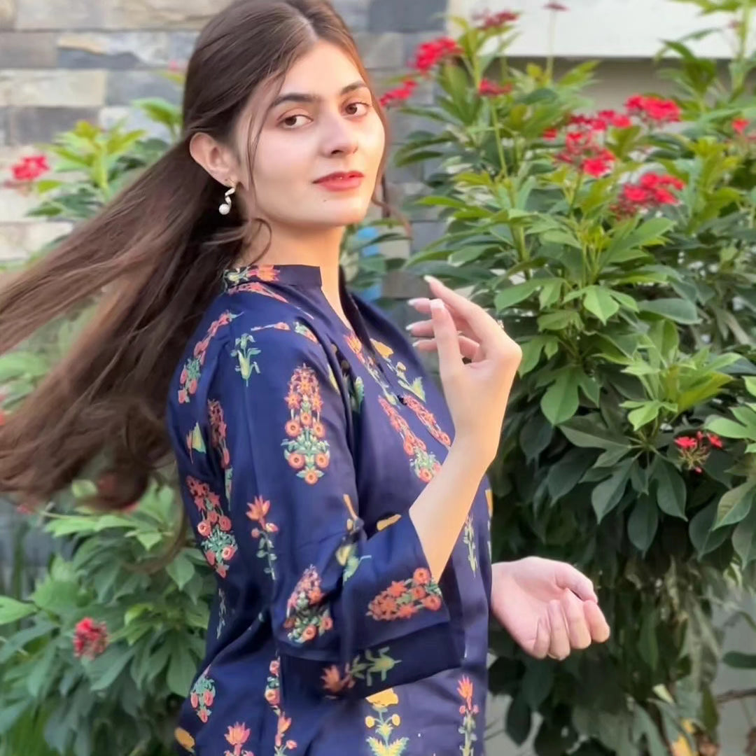 2-Piece Stitched PRINTED Dress Premium Quality