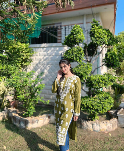 Long Kurti Foam Print