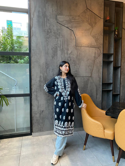 Long Kurti Foam Print