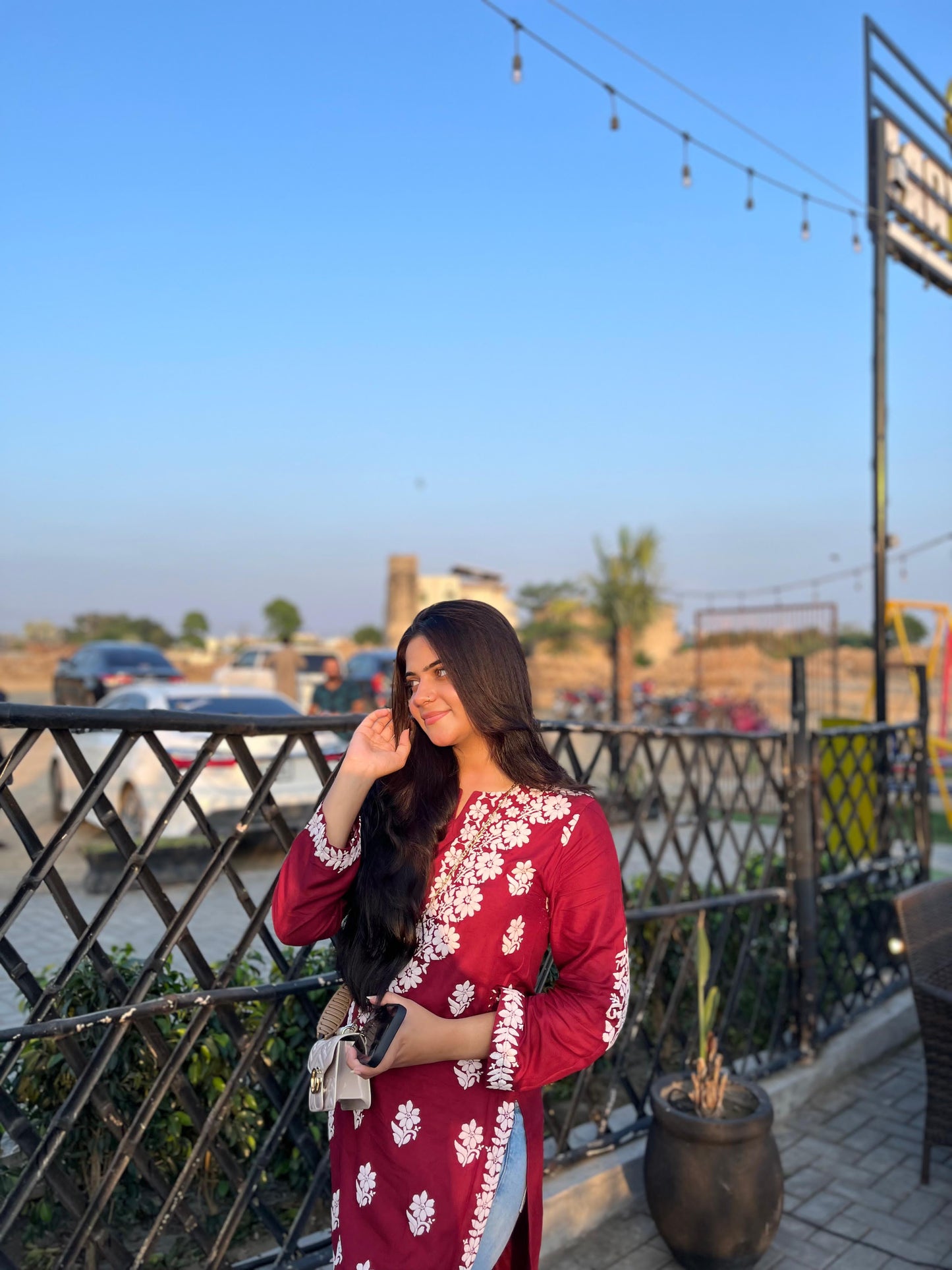 Long Kurti Foam Print