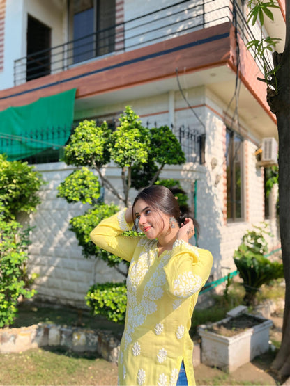 Long Kurti Foam Print