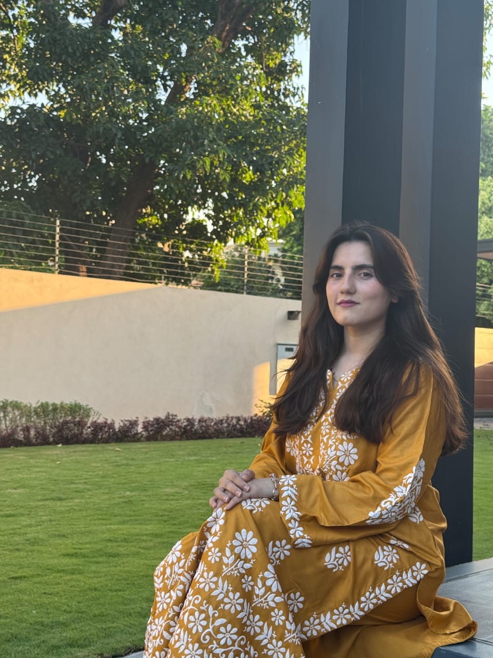 Indian Chicken Kari 2-Piece Stitched Long Embroidered Dress Premium Quality