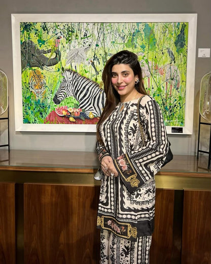 Silk 2-Piece Stitched Dress Premium Quality