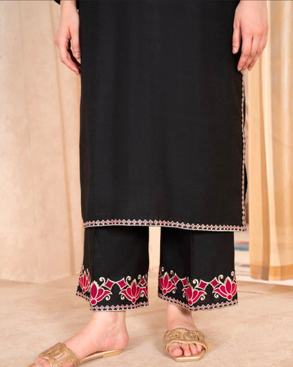 Premium Quality Long Length 2-Piece Stitched Embroidered Dress