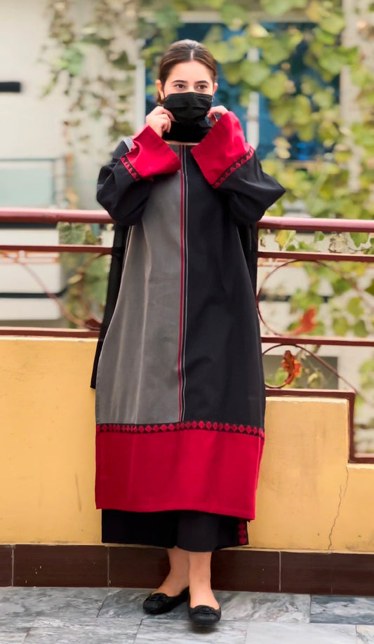 Long Length 2-Piece Stitched Dress Premium Quality