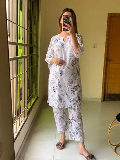 2 Piece Stitched Dress