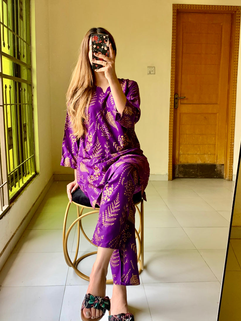 2 Piece Stitched Dress