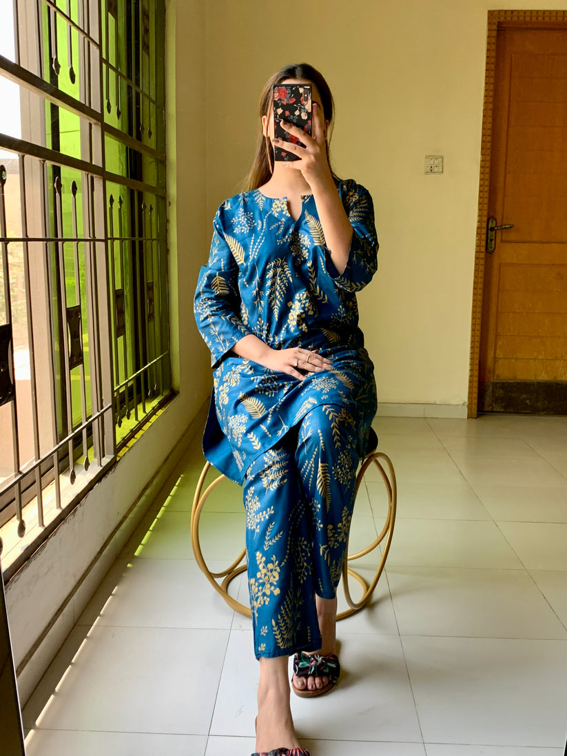 2 Piece Stitched Dress