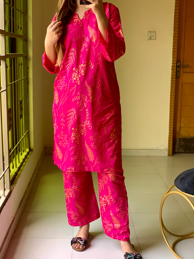 2 Piece Stitched Dress