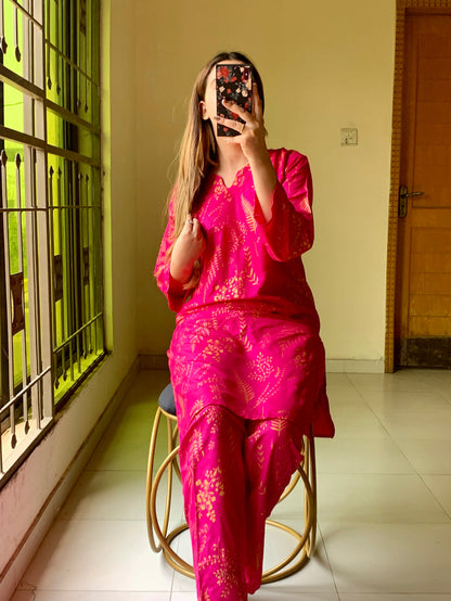 2 Piece Stitched Dress