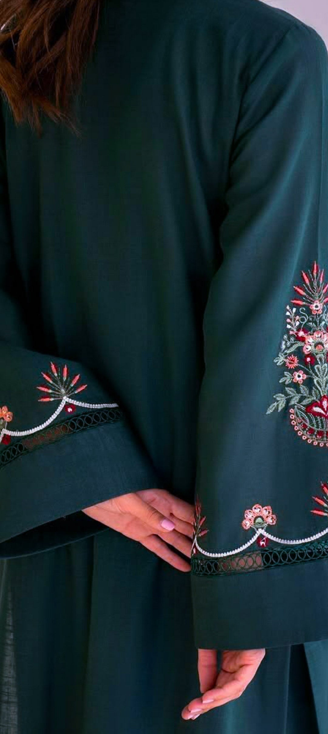 Premium Quality Long Length 2-Piece Stitched Dress