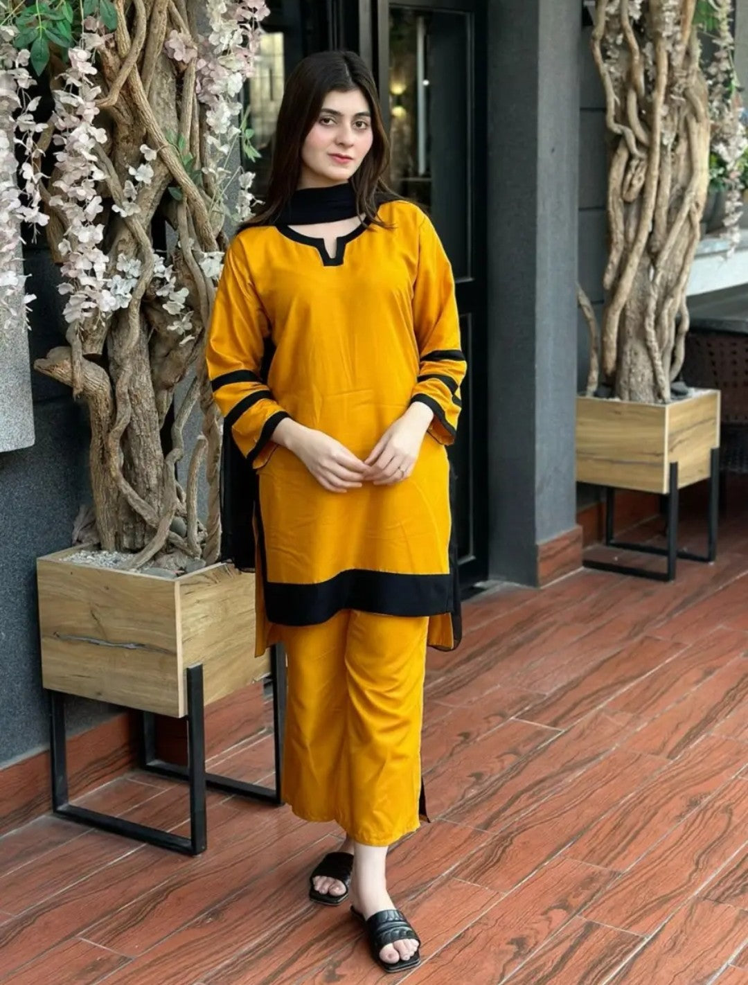 Arabic Lawn Co-ord 2 pes Suit