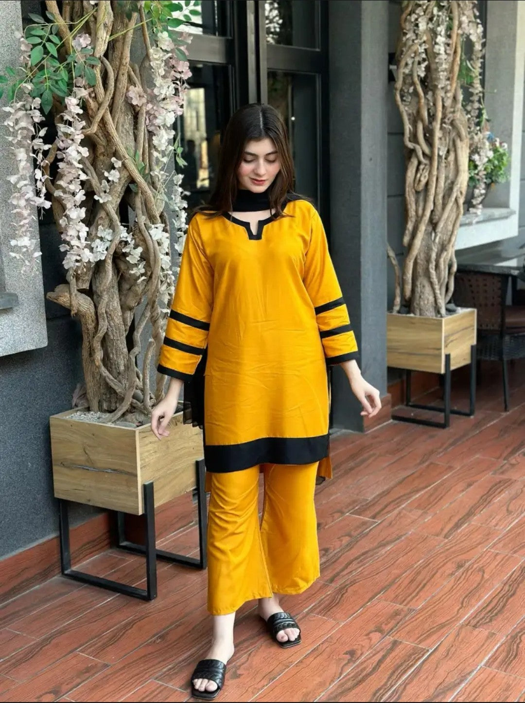 Arabic Lawn Co-ord 2 pes Suit