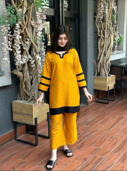 Arabic Lawn Co-ord 2 pes Suit