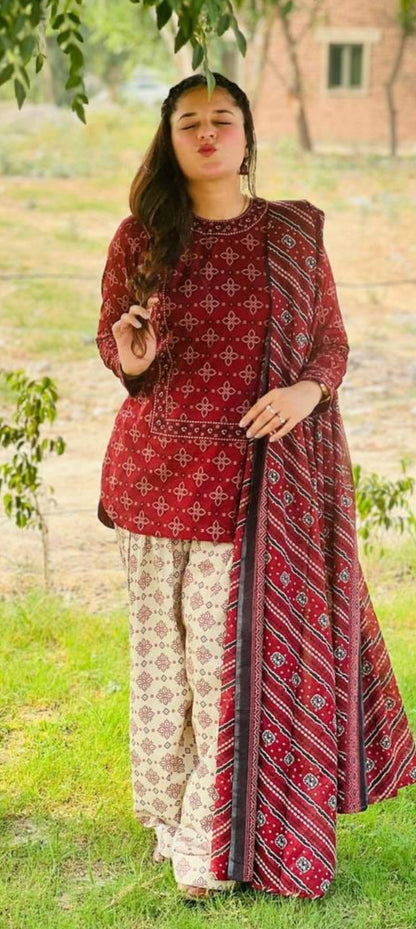 Premium Quality 3-Piece Stitched Dress