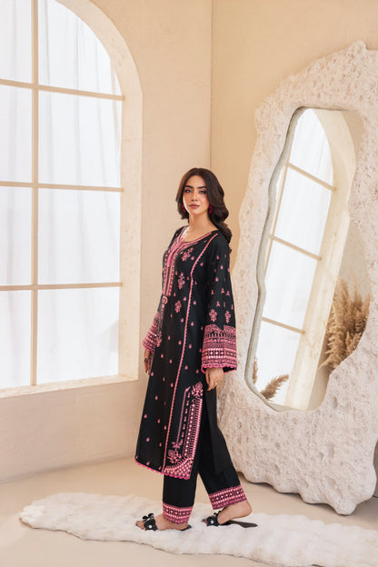 PREMIUM QUALITY 2-PIECE STICHED EMBROIDERED DRESS