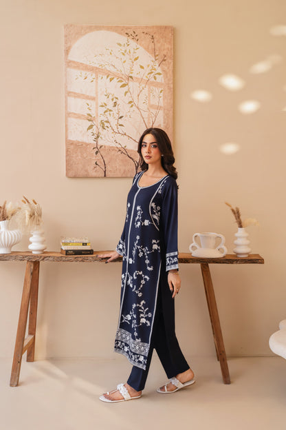 PREMIUM QUALITY 2-PIECE STICHED EMBROIDERED DRESS