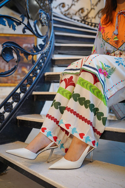 Premium Quality 2-Piece Stitched Long Length Printed Dress