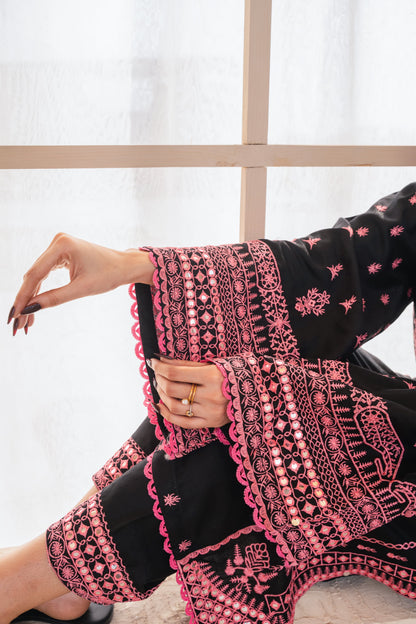 PREMIUM QUALITY 2-PIECE STICHED EMBROIDERED DRESS