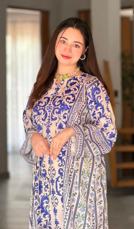 KAFTAN LONG LENGTH 2-PIECE STICHED DRESS PREMIUM QUALITY