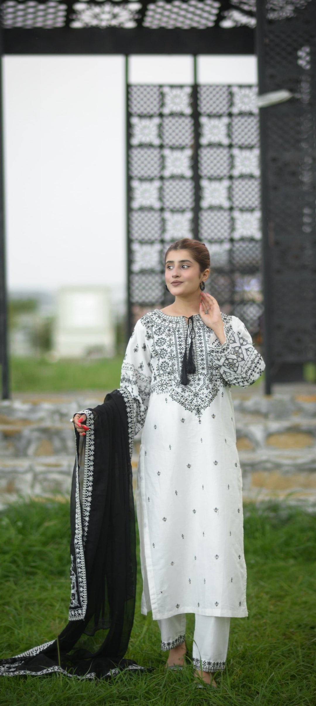 Premium Quality 3-Piece Stitched Long Length Dress