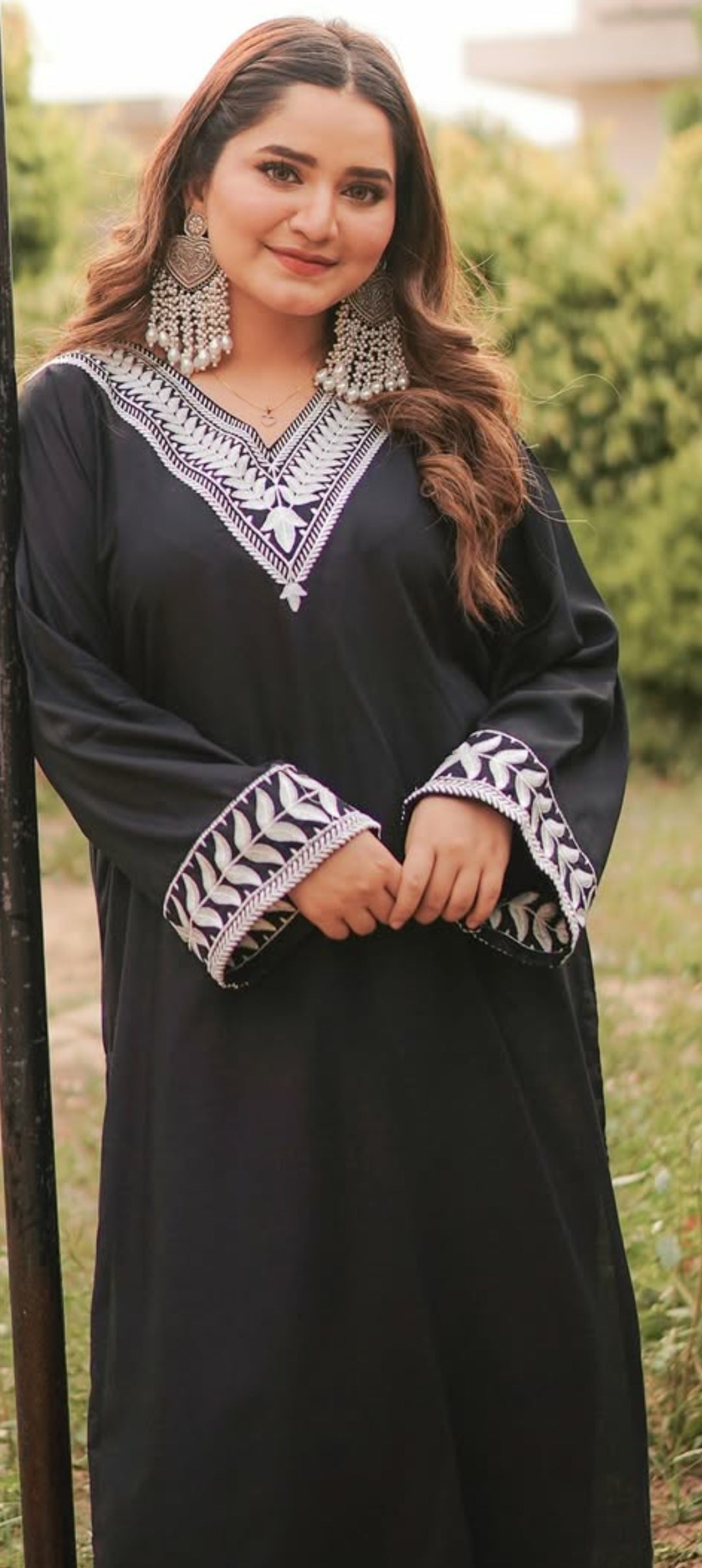 Long Length 2-Piece Stitched Embroidered Dress Premium Quality