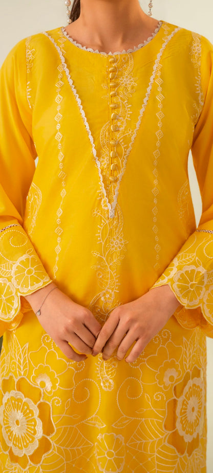 PREMIUM QUALITY 3-PIECE STICHED CUTWORK STYLED DREES