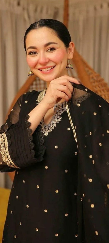 Premium Quality 3-Piece Stitched Embroidered Dress