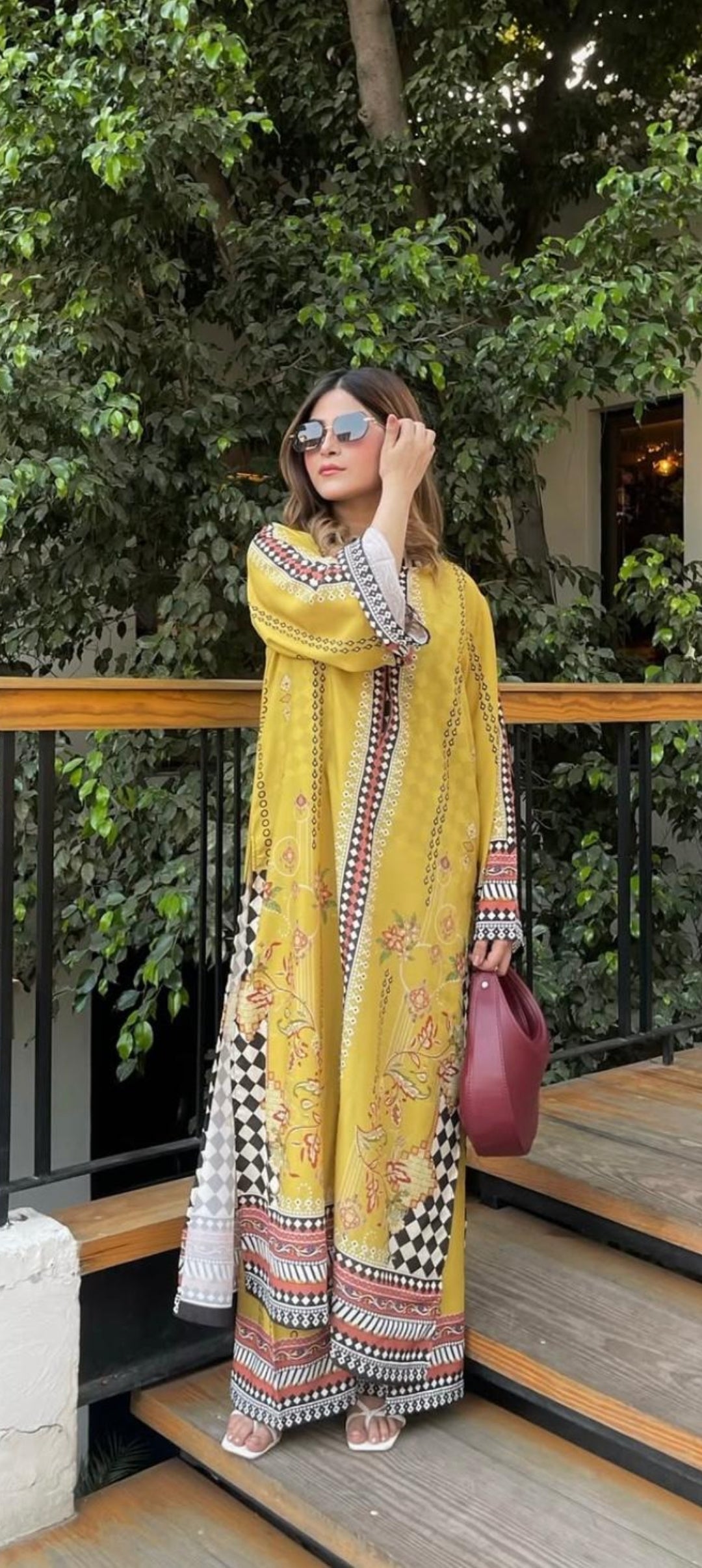 Long Length 2-Piece Stitched Printed Dress Premium Quality