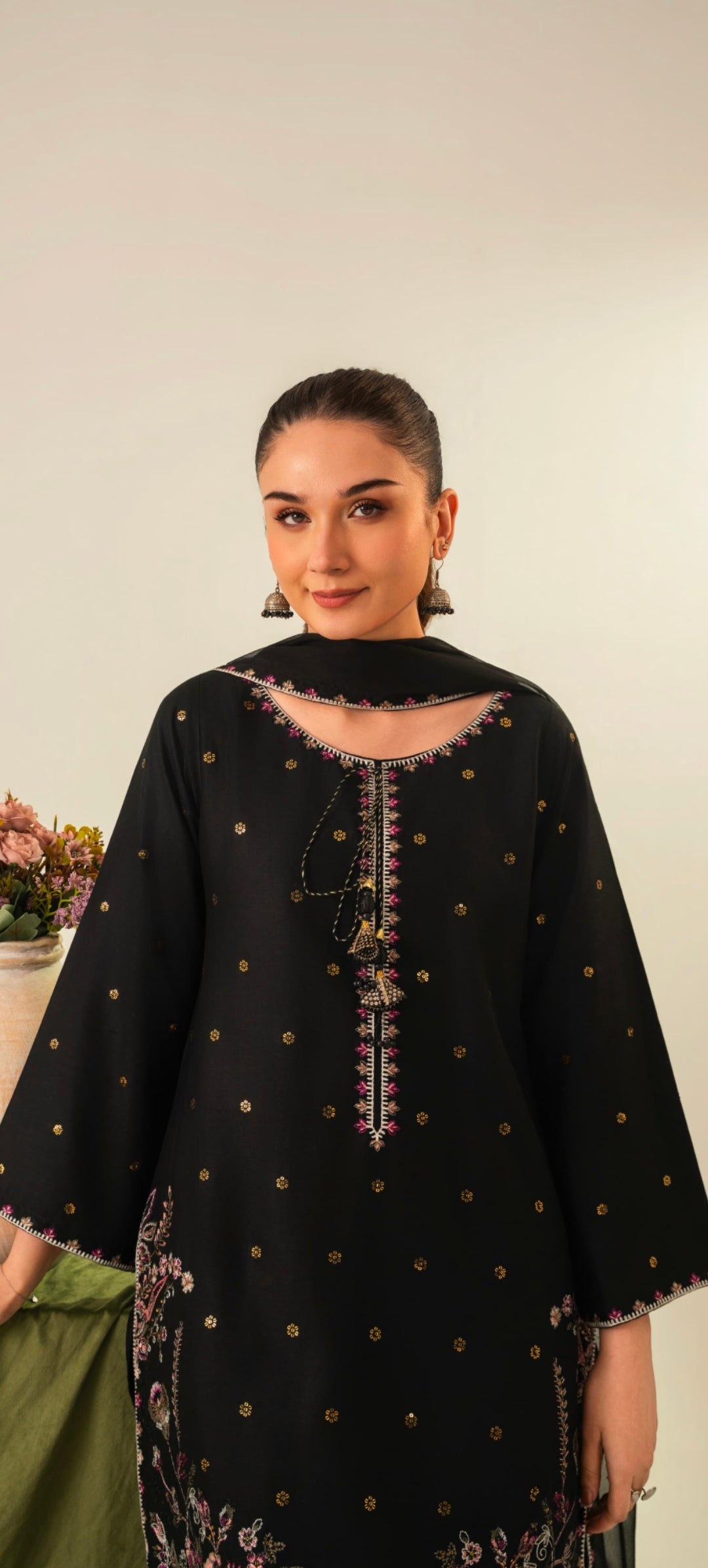 3-PIECE STICHED SEQUENCE EMBROIDERED DRESS PREMIUM QUALITY