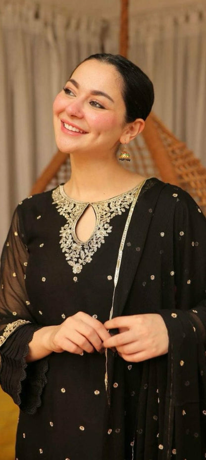 Premium Quality 3-Piece Stitched Embroidered Dress