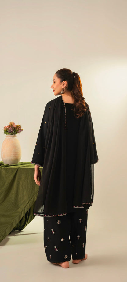 3-PIECE STICHED SEQUENCE EMBROIDERED DRESS PREMIUM QUALITY
