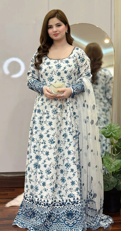 PREMIUM QUALITY STICHED LAWN MAXI DRESS