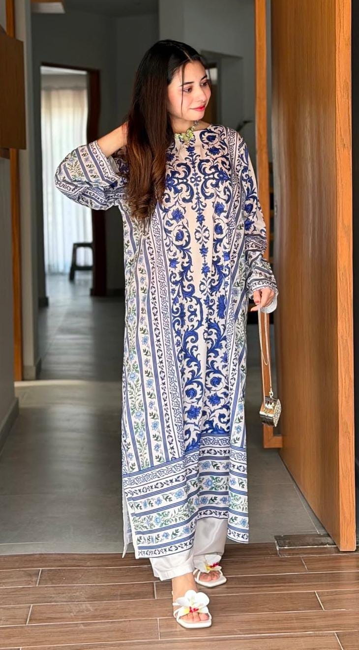 KAFTAN LONG LENGTH 2-PIECE STICHED DRESS PREMIUM QUALITY