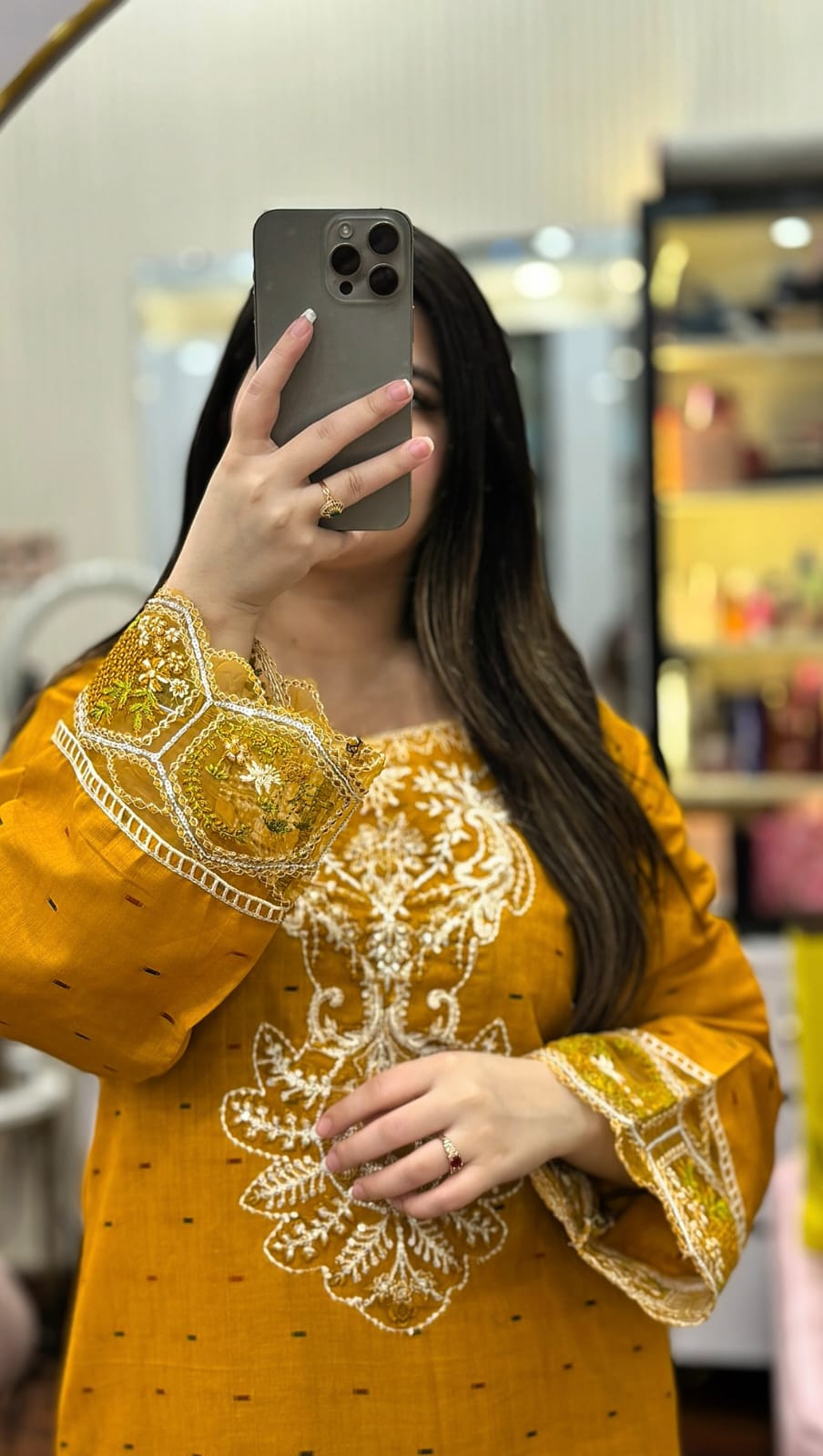 DORIA COTTON 2-PIECE STICHED EMBROIDERED DRESS