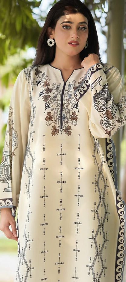 Premium Quality 2-Piece Stitched Long Length Dress