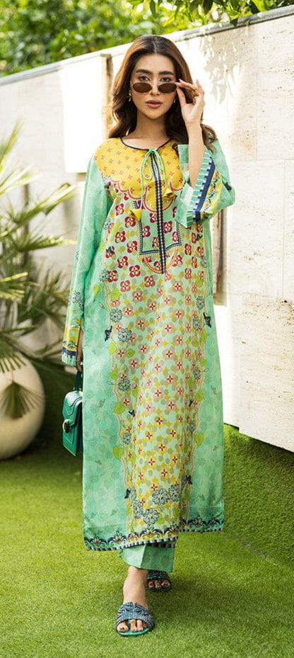 Long Length 2-Piece Stitched Printed Dress Premium Quality