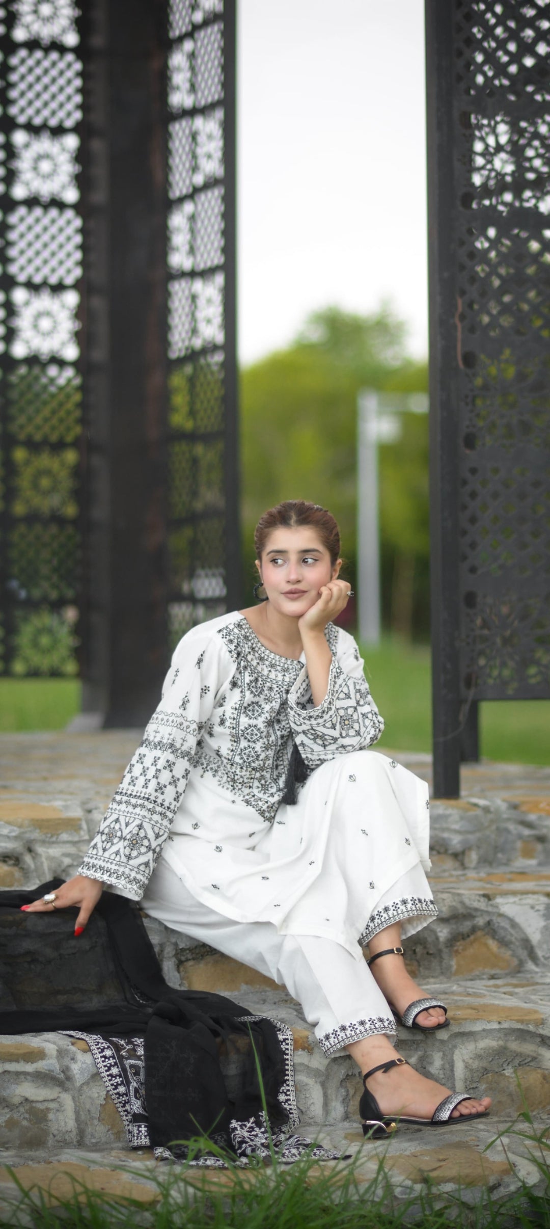 Premium Quality 3-Piece Stitched Long Length Dress