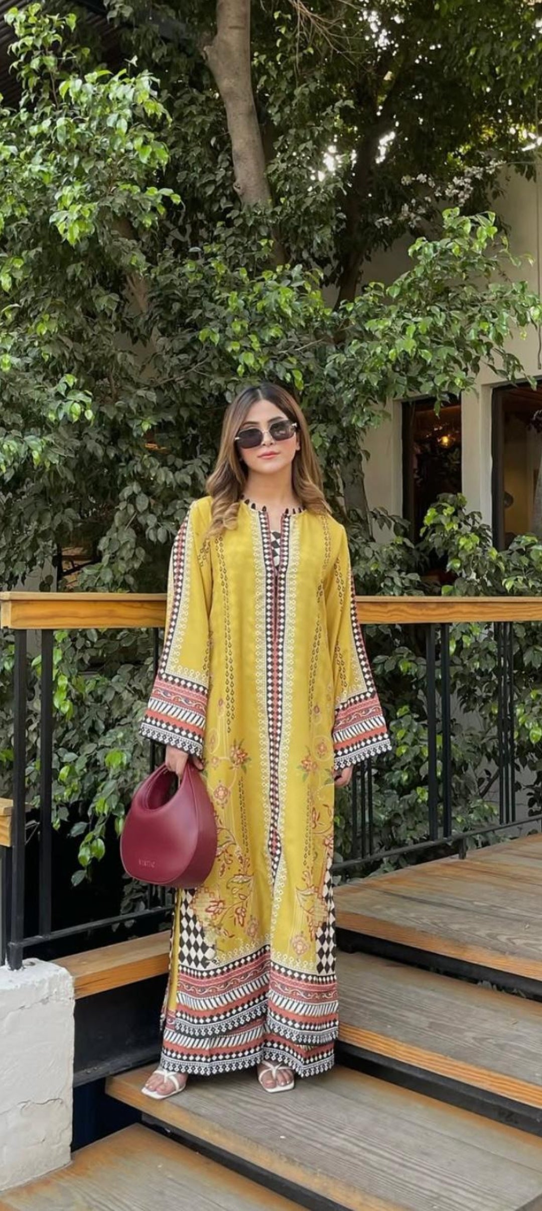 Long Length 2-Piece Stitched Printed Dress Premium Quality