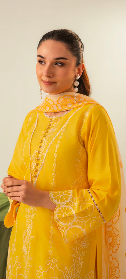 PREMIUM QUALITY 3-PIECE STICHED CUTWORK STYLED DREES