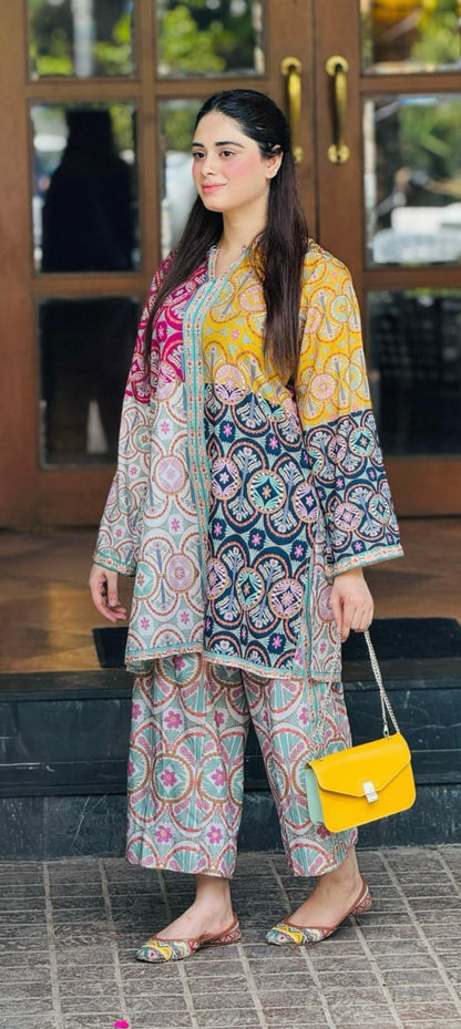 Premium Quality 2-Piece Stitched Printed Dress