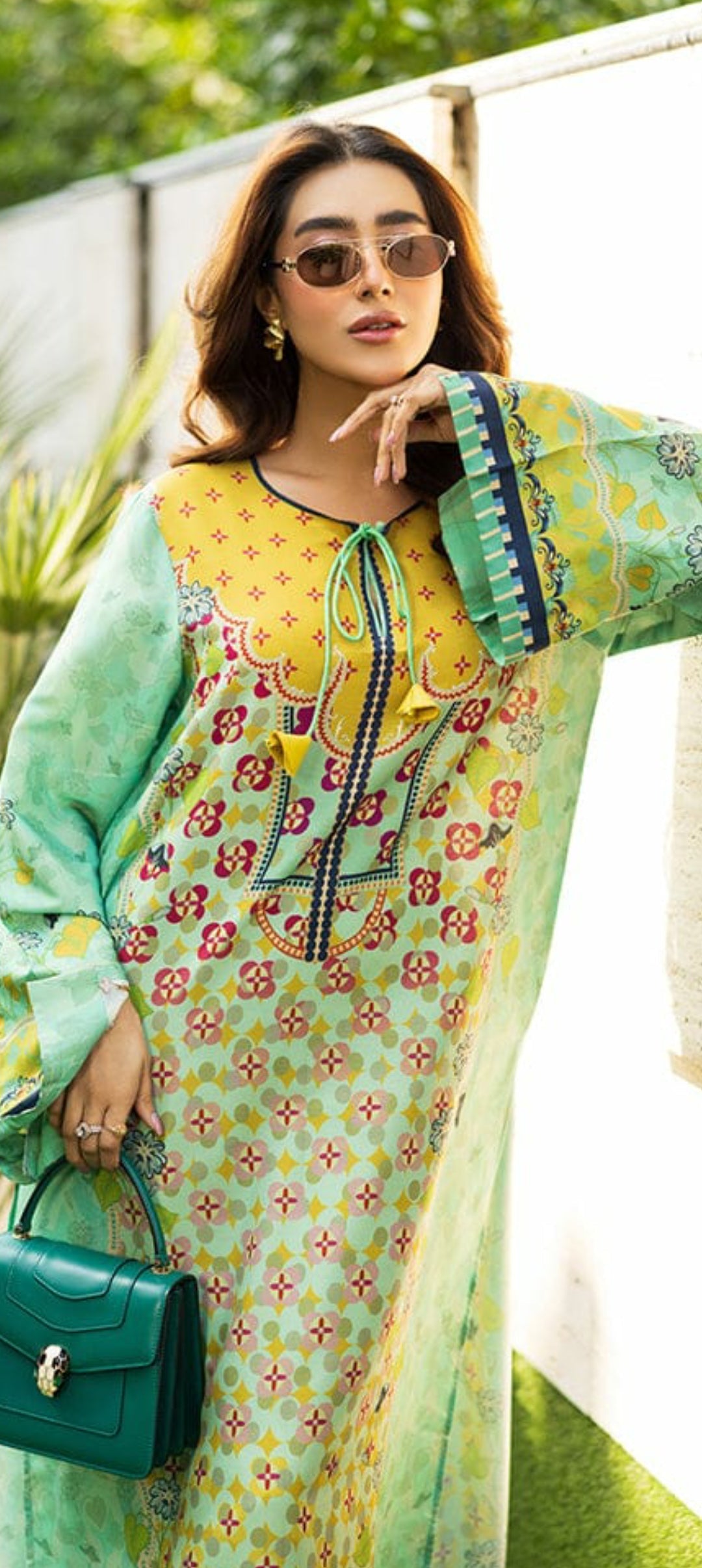 Long Length 2-Piece Stitched Printed Dress Premium Quality