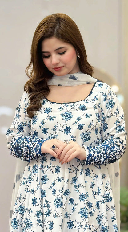 PREMIUM QUALITY STICHED LAWN MAXI DRESS