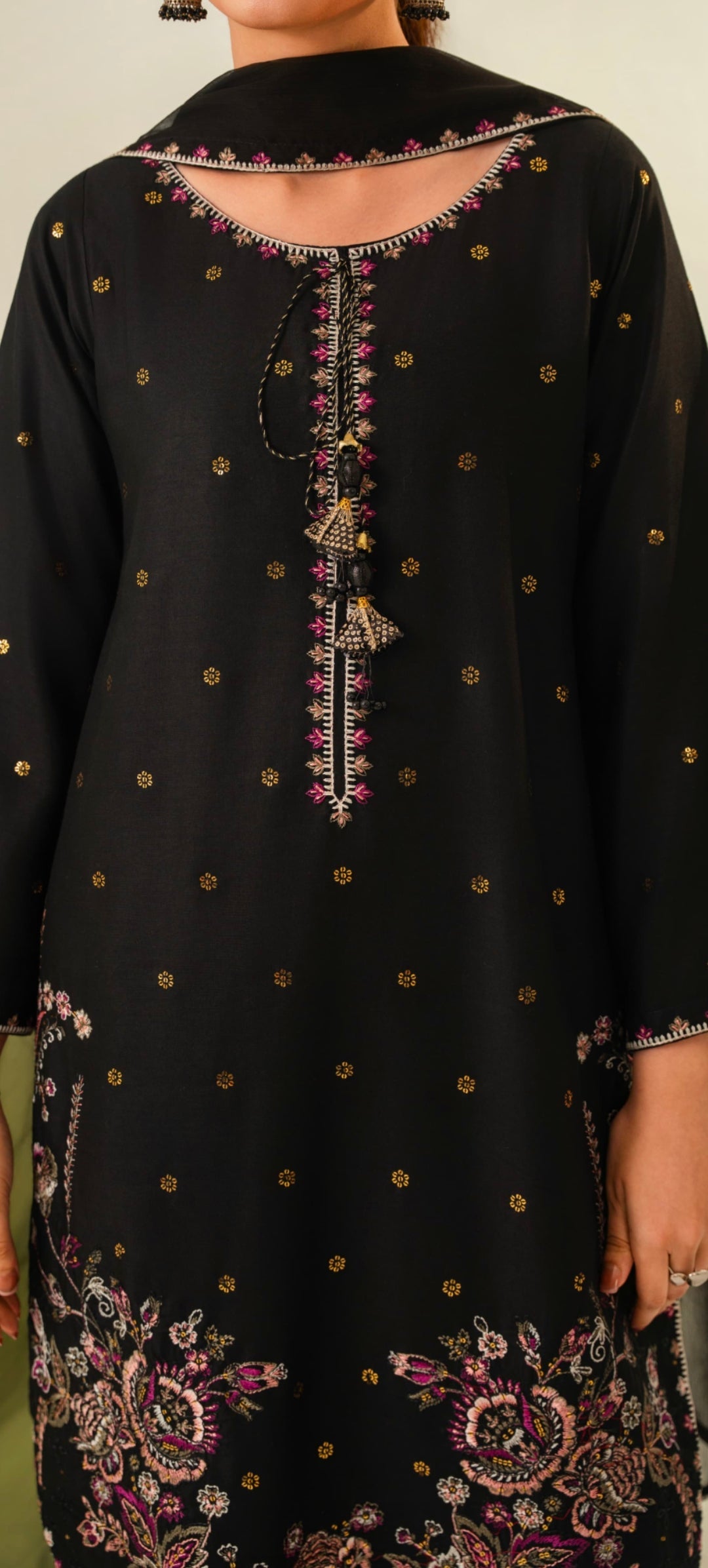 3-PIECE STICHED SEQUENCE EMBROIDERED DRESS PREMIUM QUALITY