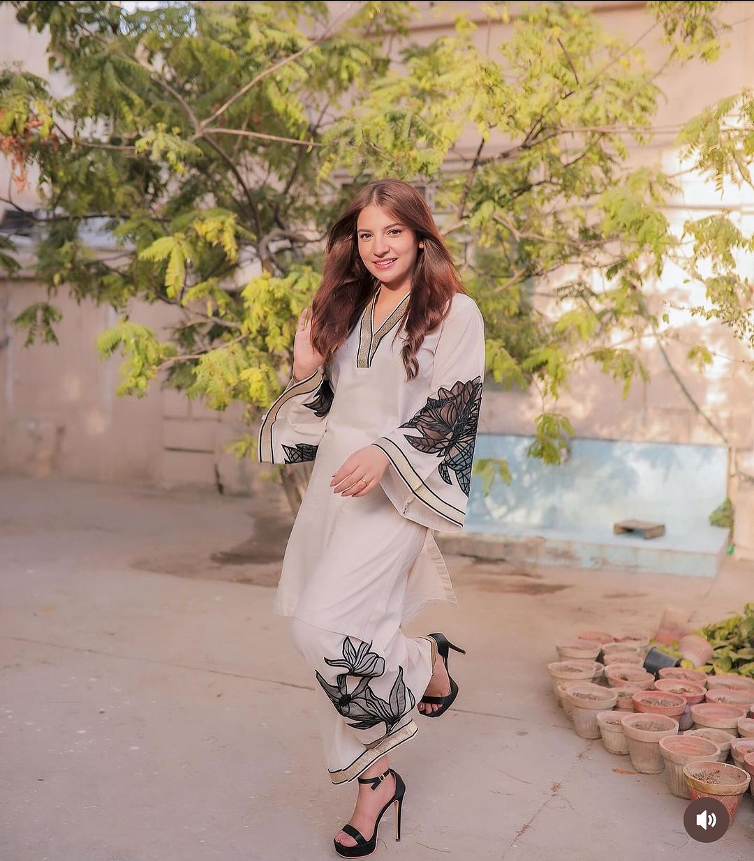 Lotus Plazo 2-Piece Stitched