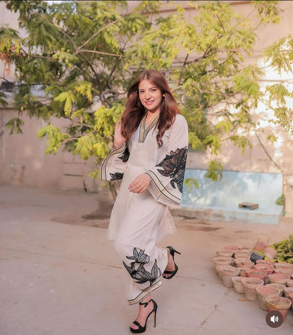 Lotus Plazo 2-Piece Stitched